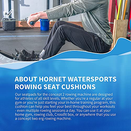 Hornet Watersports Anti Slip Rowing Machine Cushion High Performance designed for Concept 2 Machine (XL)