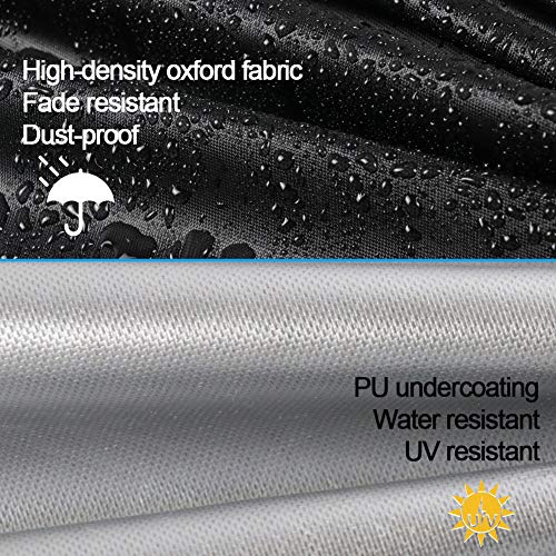 Onlyme Garden Bench Cover, 4 Seater Garden Furniture Covers for Outdoor Sofa Waterproof Patio Bench Seat Cover - 190x66x89cm