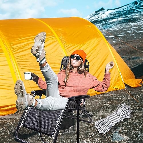 SKHAOVS 4 Pieces Universal Zero Gravity Chair Repair Cord Kit 1.3m/2m Replacement Elastic Cords Repair Tool Kit for Garden Chairs Repairing Zero