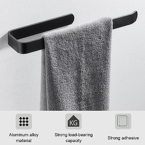 Hand Towel Holder Self Adhesive, Space Aluminum Towel Ring Towel Rail with No Drilling, Open Hand Towel Ring for Bathroom, Kitchen, Living Room(B