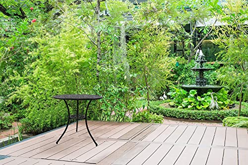 Homeology POSITANO Garden & Patio Black Cast Aluminium Bistro Table