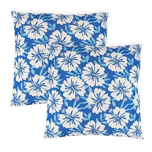 Gardenwize - Pack of 2 Outdoor Scatter Cushions, Garden Furniture Cushions - Covers & Pillows (Gold Palm)