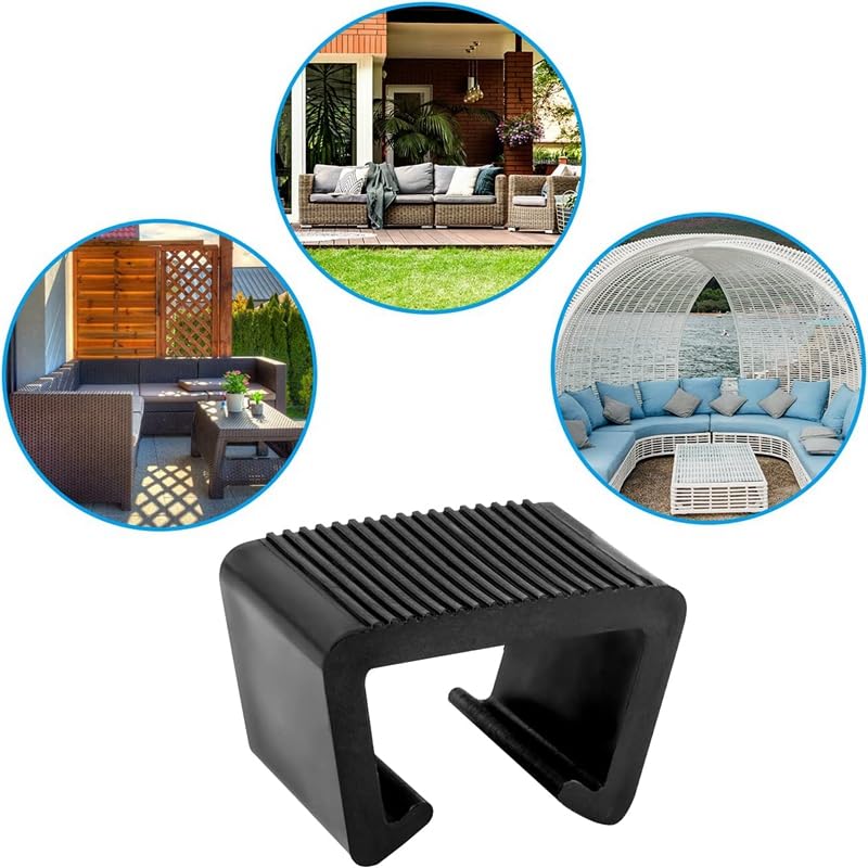 INMOFN 8PCs Patio Furniture Clips, Sofa Clips for Outdoor Patio Garden Wicker Rattan Restaurant Rattan Chairs Garden Anti-Slip Fasteners Clips (s