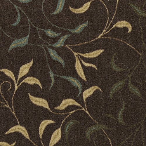 Ottomanson Laundry Collection Checkered Border Rubberback Mat, 67 cm x 90 cm, Black