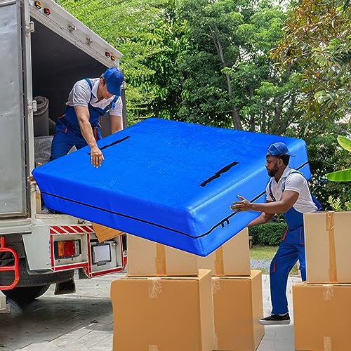 Mattress Cover for Moving and Storage King Size Mattress Bags with 8 Sturdy Handles Reusable Waterproof Mattress Protector Tarp Durable Mattress