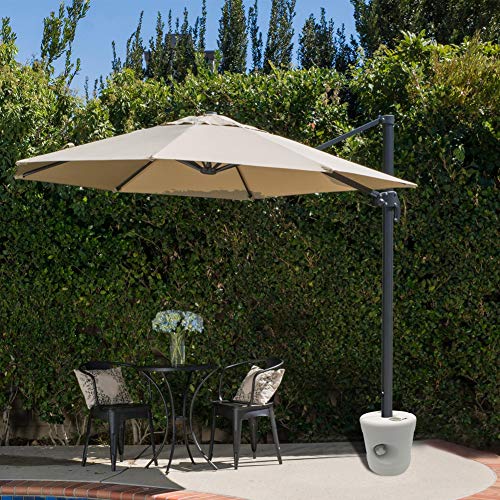 MOVKZACV Plastic Gazebo Leg Weights,Outdoors Gazebo Tent Weight Feet Drum Fill,Durable Weatherproof Umbrella Holder for Outdoors Marquee, Party T