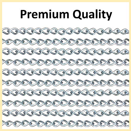 KLIFFHÄNGER Chain with two carabiners, variable attachment for hanging chair | Max Load 230 kg (500 lb) | different designs (Chain 66 cm)