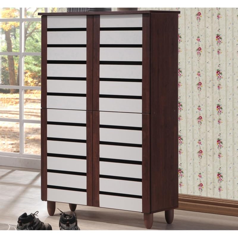 LUKEO Finished Wooden Door Shoe Cabinet 4 Door Shoe Cabinet Shoe Shelf Organizador De Home Furniture