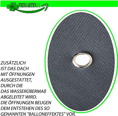 freigarten.de - Replacement Roof for Gazebo 3 x 3 m Waterproof Panama PVC Soft 370 g/m² Extra Strong Model 1