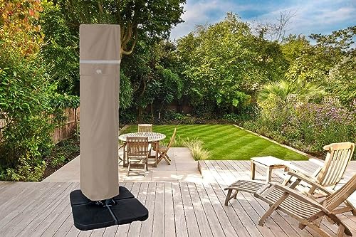 Garden Balsam Patio Umbrella Cover for 9ft to 13ft Offset Umbrella, Fade Resistant, Water Resistant, Curved Cantilever and Straight Pole Parasol