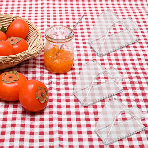 Disnace 4 Pieces Transparent Tablecloth Clip, Anti-Slip Tablecloth Fixing Clips, Acrylic Table Cloth Clips, Tablecloth Holder for Outdoor Garden