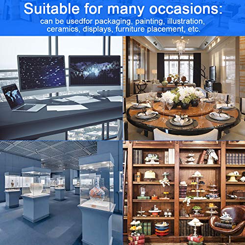 RMENOOR 360° Rotating Swivel Stand Turntable Heavy Duty Rotating Stand Lazy Susan with Steel Ball Bearings for TV Computer Monitor Laptop Speaker