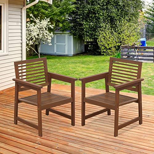Furinno Tioman Patio Chairs, Natural, one size