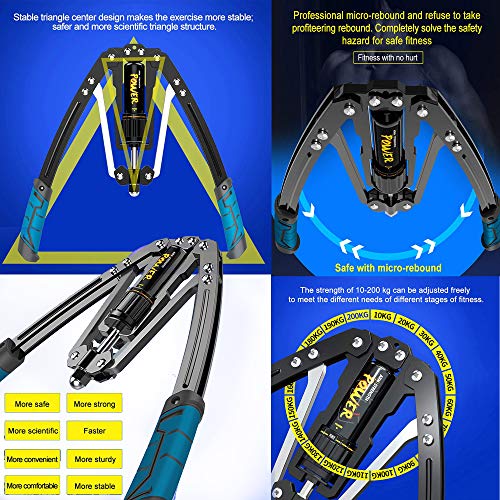 OVERPASSING Adjustable Torsion Arm Fitness Machine, Hydraulic Power Exerciser, Home Chest Expander, Biceps, Abdomen, Shoulder And Chest Muscle St