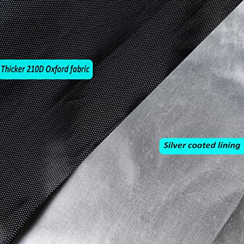 OUTLS Garden Furniture Cushion Storage Bag Large 173x76x51cm Oxford Fabric Waterproof Outdoor Cushion Covers With Handles Christmas Tree Bag Blac