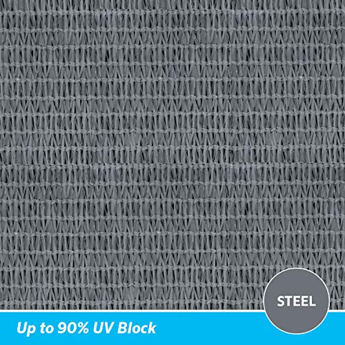 Coolaroo 11'10" x 8’ Rectangle Ready to Hang Shade Sail up to 90% UV Block for Outdoor Patio Garden