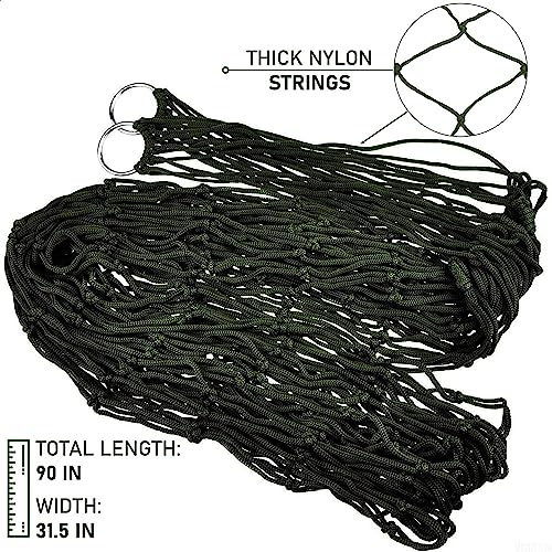 Mesh Rope Hammocks for Outside - Sleeping Hammock Nylon Camping - Hammock Large Weight Limit Swing Mesh Hammock Large Hammocks for Outside Nylon
