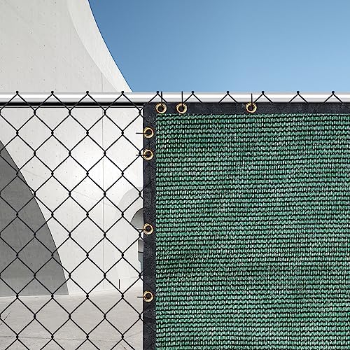 Green 6FT X 50FT Outdoor Privacy Screen Fence & Mesh Shade Net Cover, Ideal for Garden and Backyard - Enhances Privacy for Fencing & Chain Link,