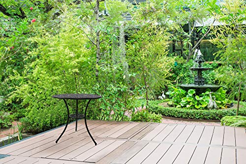 Centurion Supports POSITANO Garden & Patio Black Cast Aluminium Bistro Table
