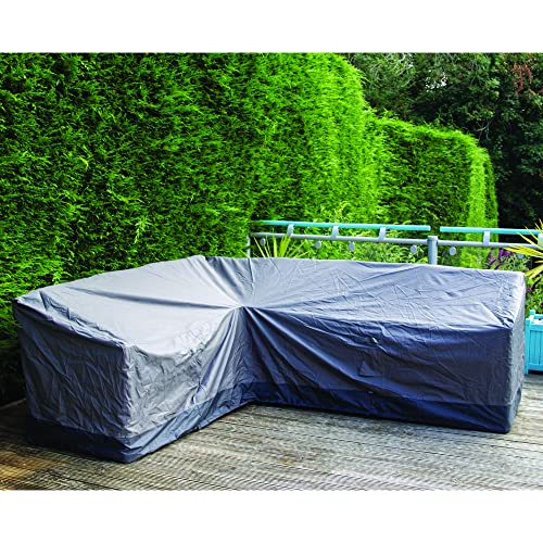 Maypole L Shaped Corner Sofa Cover Right Hand Side Full Length 260cm 600D Oxford Heavy Duty Water Resistant PVC Lined