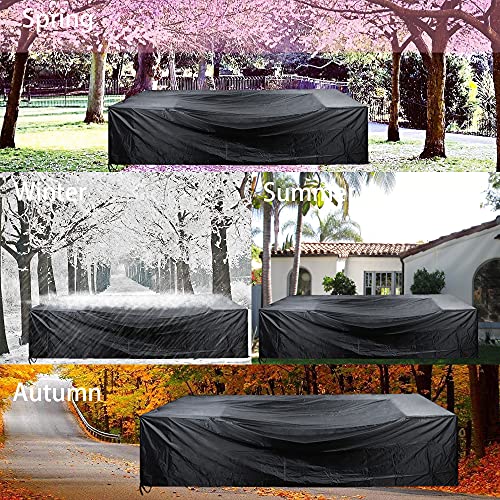 Patio Furniture Set Cover Outdoor Sectional Sofa Set Covers Waterproof Outdoor Dining Table Chair Cover 315cm