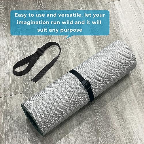 ArrogantF Nylon Fixing Straps with Plastic Buckles Compatible with Concept 2 Rowers Machine Foot Fitness Straps for Multipurpose Fixing Straps fo