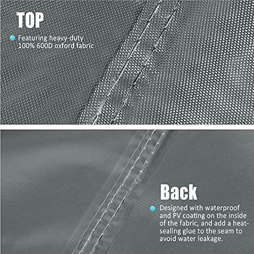 GARPROVM Garden Chair Covers Waterproof,600D Oxford Fabric Garden Furniture Covers, Stackable Outdoor Chairs Covers, Anti-UV, Patio Chair Covers