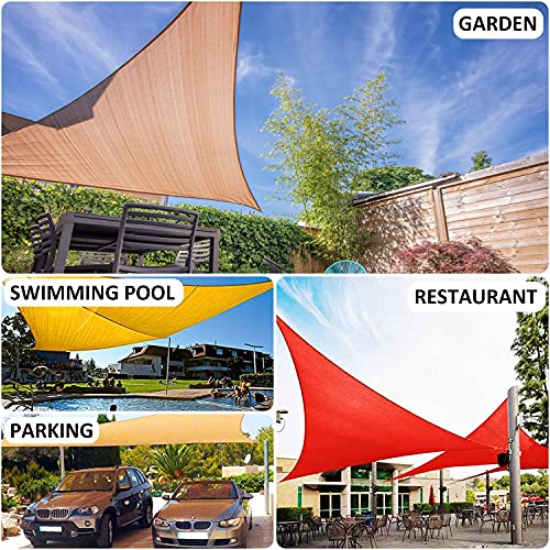 MoonSing Sun Shade Sail Fixing Kit, M5 Heavy Duty Awning Attachment Fixing 304 Stainless Steel Hardware Accessories for Garden Yard Camping Squar