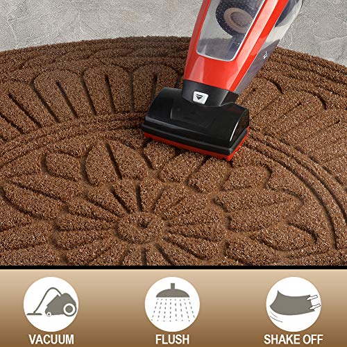 Mibao Half Round Door Mat, 24" x 36", Outdoor Door Mats, Half Round Rug, Front Door Mats Outdoor, Outdoor Welcome Mats for Front Door, Half Moon