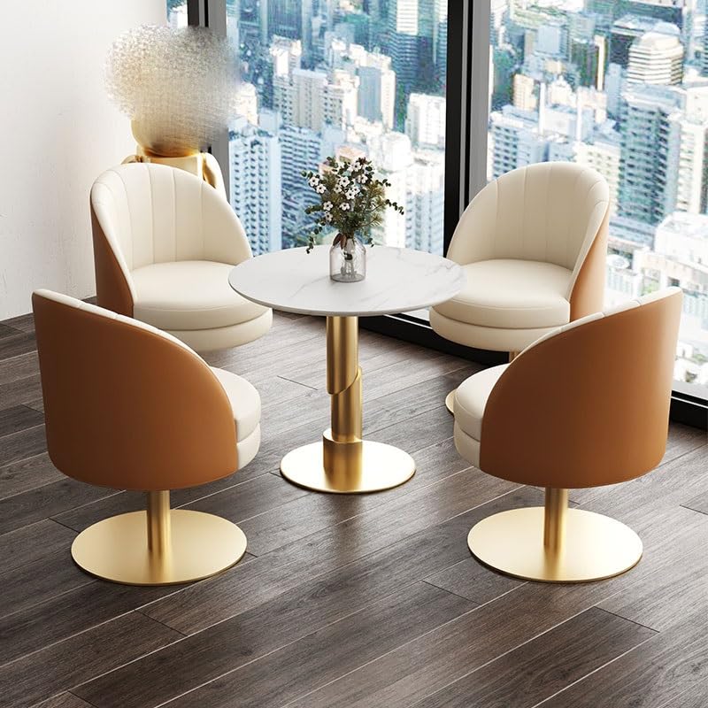 LUKEO Dinning Chair Table Back Arm Lounge Dining Chair Bedroom Kitchen Relax Interior Decoration