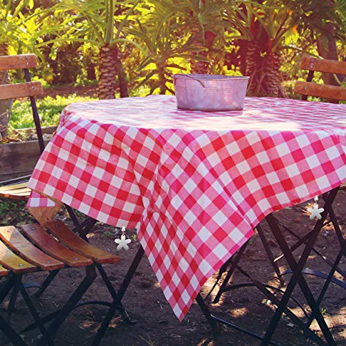 Relaxdays Tablecloth Weights, Pack of 8 Clips, Curtain Clamps, in-& Outdoors, Stainless Steel, Flower, Silver, Floral, 8.5 x 6 cm