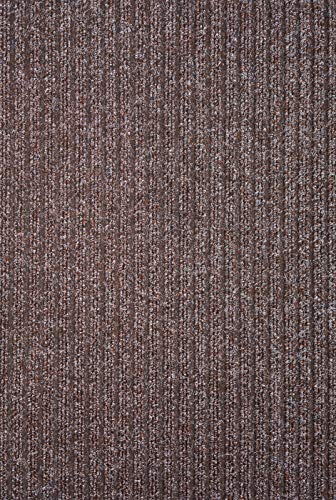 Serdim Rugs Non Slip Ribbed Trapper Hard Wearing Mats, Brown, 50 x 80 cm(1'8" x 2'7")