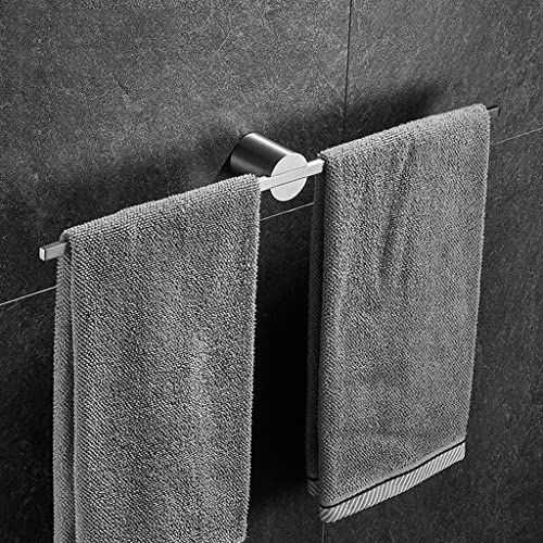 HIGOH Towel Racks,Towel Holder Towel Rail for Bathroom, Movable Hand Towel Holder, Towel Hanger, Bath Towel Holder, Wall Towel Bar, Space Aluminu