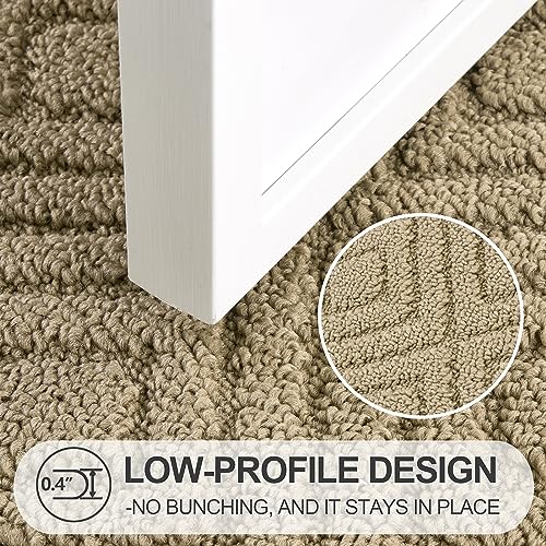 FONEYI Indoor Door Mat, Front Back Door Mats 32"x48" Rubber Backing Non Slip Rug, Absorbent Resist Dirt Entrance Doormat Inside Floor Mats for En