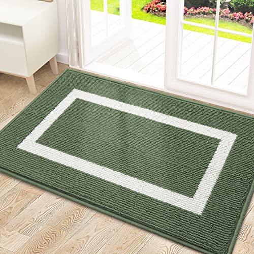 OLANLY Indoor Door Mat, 32x48, Non-Slip Absorbent Resist Dirt Entrance Rug, Machine Washable Low-Profile Inside Entry Door Rugs for Entryway, Nav