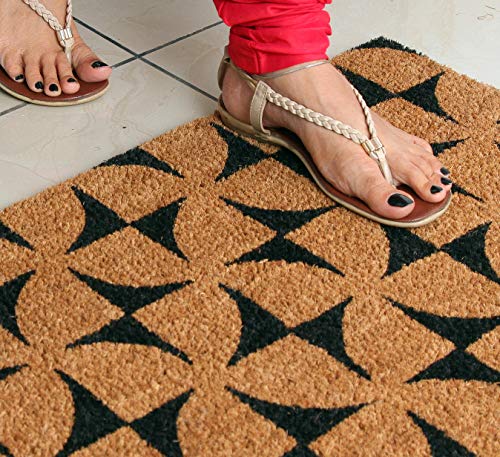 Coco&Coir Door Mat | Non-Slip | Thick Coir | Premium Quality | Rubber Backed | Eco-Friendly | Indoor | Outdoor | Heavy Duty | Bird Series | Bat D