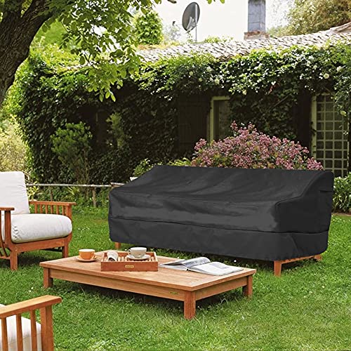Opaltool Garden Sofa Cover, 210D Oxford Waterproof Garden Furniture Cover Outdoor Patio Cover with Air Vent for Chair Sofas (M: 193 * 83 * 84cm)