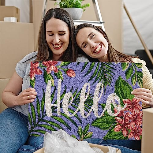 Relaxdays Coir Doormat, 80% coconut 20% plastic, Multicoloured, 40 x 60 cm