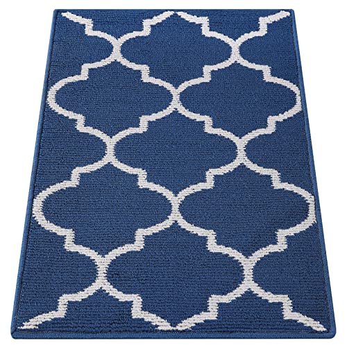 OLANLY Indoor Door Mat, 30x17, Non-Slip Absorbent Resist Dirt Entrance Mat, Washable Low-Profile Inside Floor Mat Doormats for Entryway, Brown