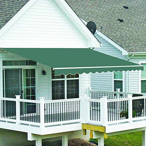 Greenbay Green Garden Patio Awning Canopy Sun Shade Shelter Replacement Fabric - 4M x 3M