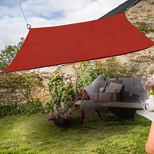 Greenbay Anti-UV Sun Shade Sail Garden Patio Yard Party Sunscreen Canopy 98% UV Block Rectangle Cream 5x4m