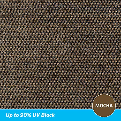 Coolaroo 11'10" x 8’ Rectangle Ready to Hang Shade Sail up to 90% UV Block for Outdoor Patio Garden