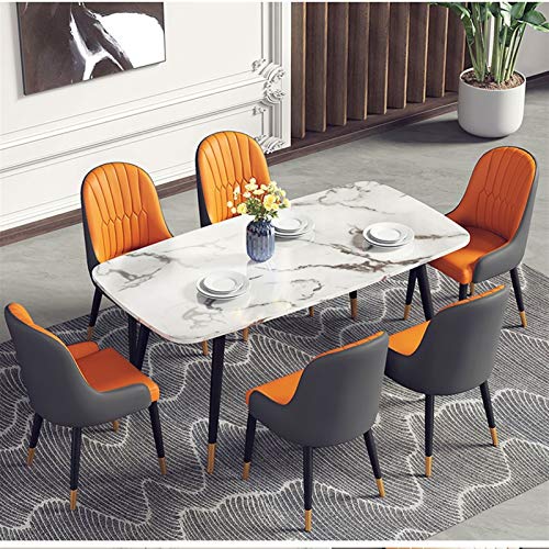 dining chair Kitchen Dining Room Furniture Chairs Modern PU Leather Design Dining Chair Soft Padded Seat Office Lounge Chair Reception Chair (Col