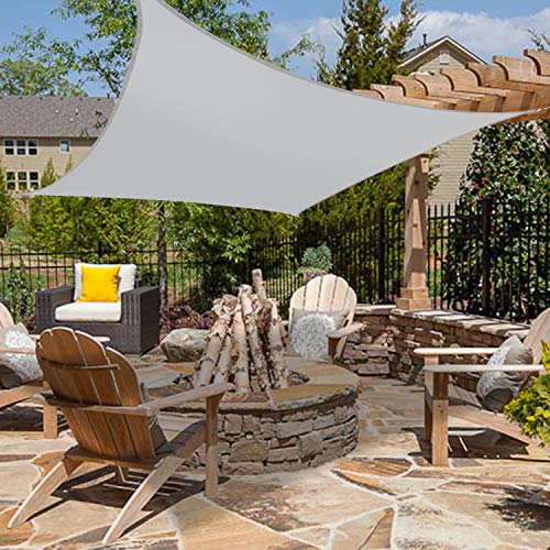 Greenbay Anti-UV Anti-UV Sun Shade Sail Outdoor Garden Patio Party Sunscreen Canopy Square Cream 4x4m