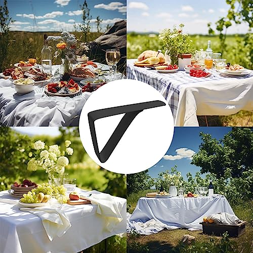 Large Tablecloth Clips Stainless Steel Rust Proof Table Cloth Clips Table Clips for Home, Restaurants, Picnic, Party, Dining Tables - Fits Up to