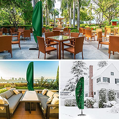 Flatro Parasol Cover - Heavy Duty Parasol Covers Waterproof Cantilever with Bag - UV Protection, Weather and Rip Proof 420D Oxford Parasol Cover