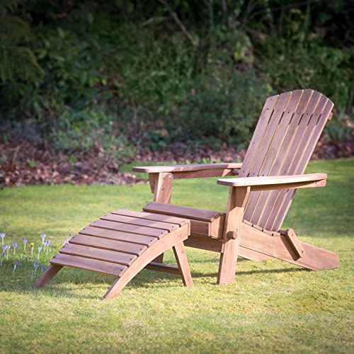 Plant Theatre Adirondack Folding Hardwood Footstool