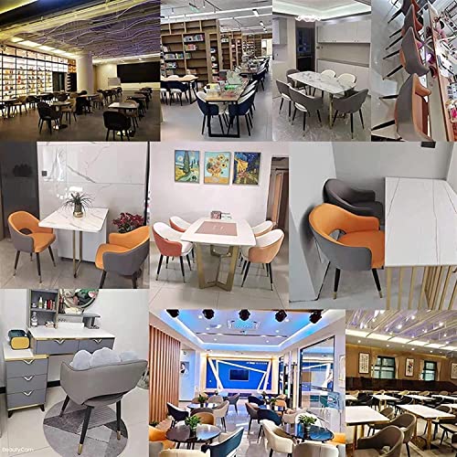 dining chair Office Reception Chairs Business Dining Chairs Set Kitchen Dining Room Chairs Modern PU Leather Hollow Out Back Padded Soft Seat Liv