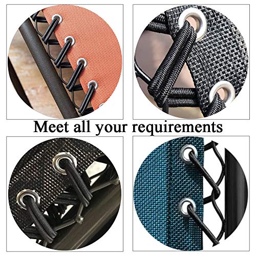POFET Universal Replacement Cords Laces Recliner Replacement Elastic Cord for Zero Gravity Chair, Garden Sun Recliners, Lounge Chair and Bungee C