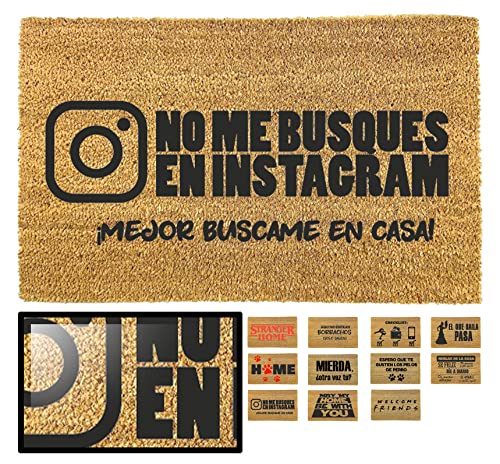 LucaHome Natural Coconut Door Mat 70 x 40 with Non-Slip Base, Coconut Door Mat Funny Lemonade, Absorbent Door Mat Entrance Home, Ideal for Outdoo